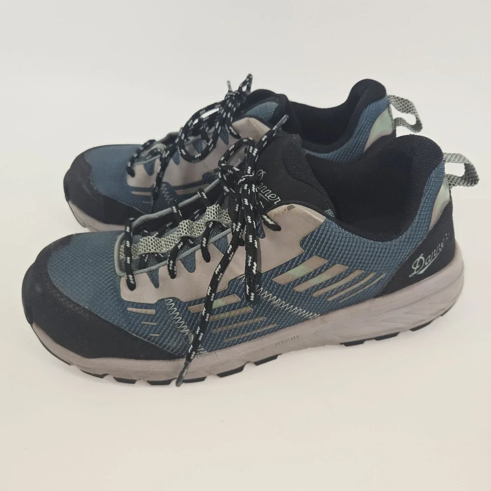 Danner Run Time Composite Toe Sneakers, Black Gray Teal Women's 10 M
